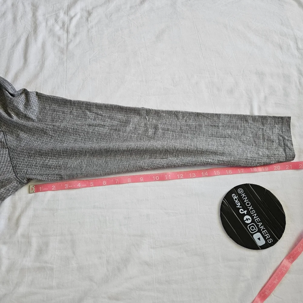Lululemon Metal Vent Tech Long Sleeve SLTE/WHT Slate Grey Men's Size XXLarge - Picture 7 of 7
